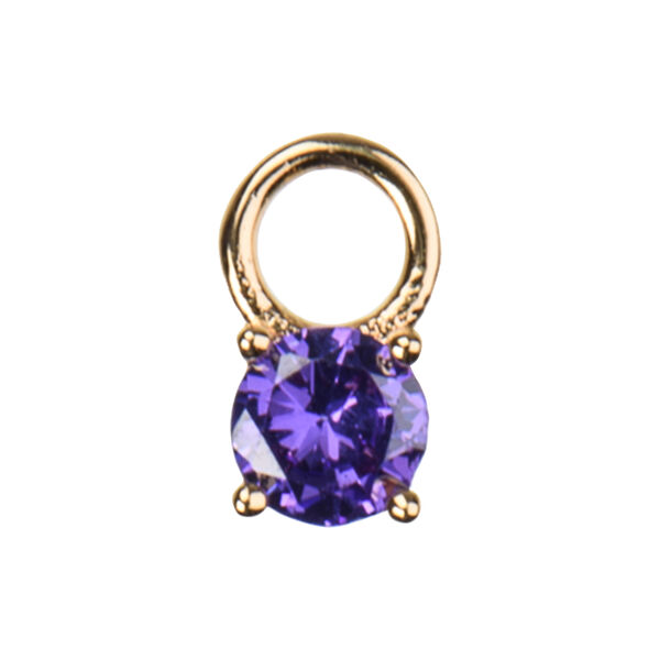 February charm, purple February charm, purple, Emilia by Bon Dep