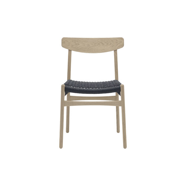 CH23 spisestol, s&aring;pet eik/sort, Carl Hansen & S&oslash;n