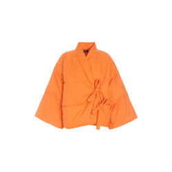 Feather down jakke med knytning, sporty orange Feather down jakke med knytning, sporty orange, BITTE KAI RAND