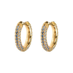 Emilia small stone hoops, Emilia by Bon Dep