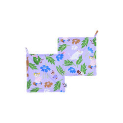 Mummi gryteklut 2 stk., lilla, Moomin Arabia