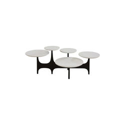 Milano cocktailbord, hvit/svart, Jonathan Adler
