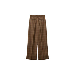 ROSANASW CHECKED WIDE LEG TROUSERS, 9143 maple brown check, Sofie Schnoor