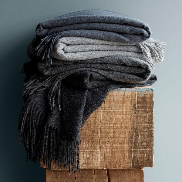 Classic pledd, grey blue, ELVANG