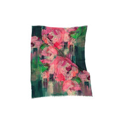 PINK ROSES skjerf, green/pink, Bella Ballou