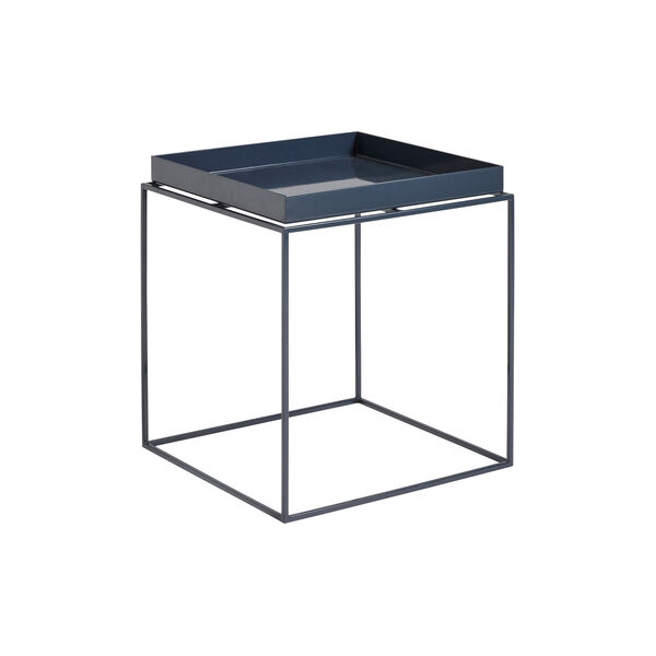 Tray Table sidebord, deep blue high gloss, HAY