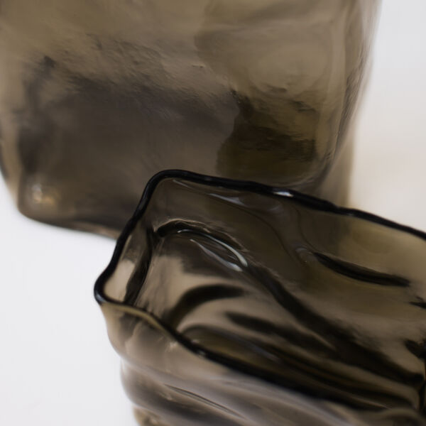 Meadow glass vase large, brown, DBKD