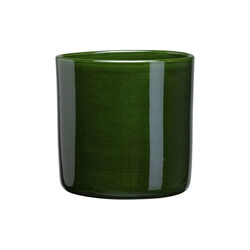 Romeo GLAZED blomsterpotte, emerald green, Bergs Potter