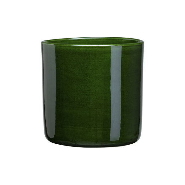Romeo GLAZED blomsterpotte, emerald green, Bergs Potter