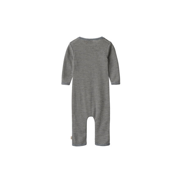 Wool Jumpsuit L/S Haven, 1433 navy stripe, Wheat