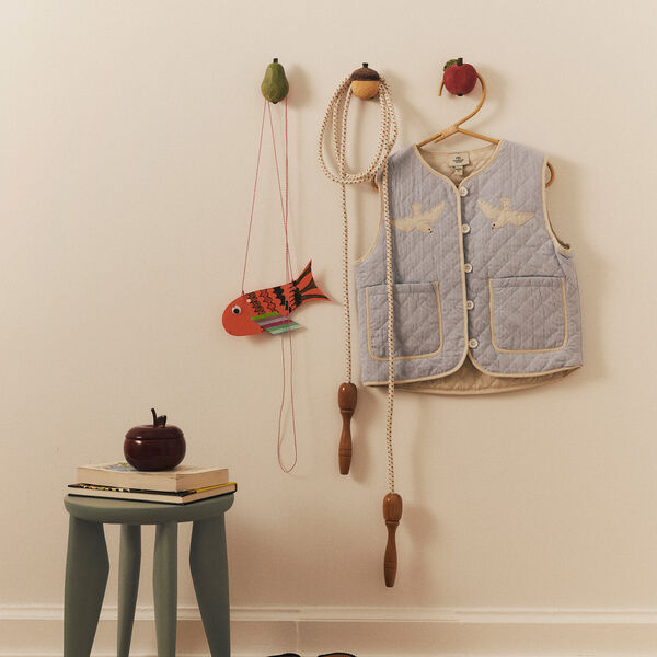 Apple Ceramic Container | Deep Red | Dekorasjonskrukke, Ferm Living