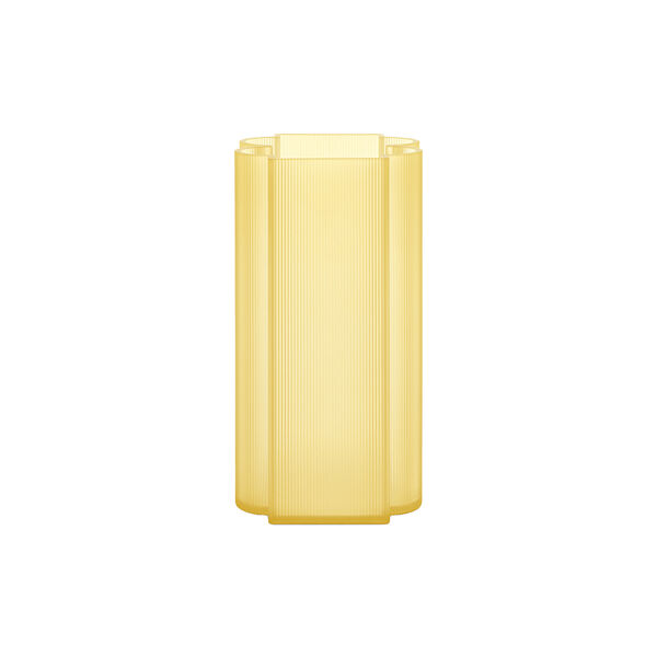 OKRA vase L, yellow, Kartell
