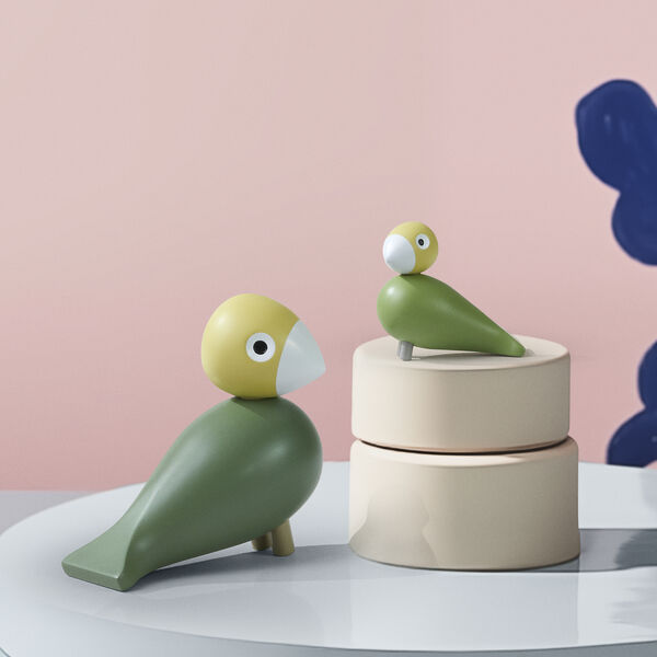 Sangfugle Liv & Lykke, gr&oslash;nn, Kay Bojesen Denmark