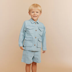 HectorSk Jacket, blue denim stripe, Sofie Schnoor