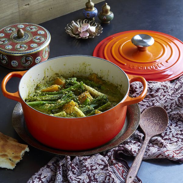 Signature st&oslash;pejern rund gryte &Oslash; 20 cm, volcanic, Le Creuset