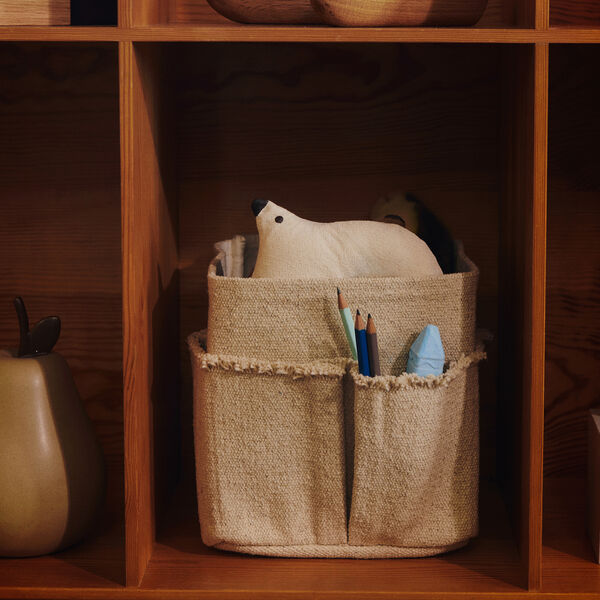 Hokan Tekstil Oppbevaring Kvadrat, natural, Ferm Living