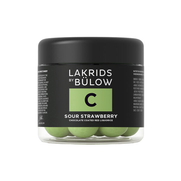 C &ndash; SOUR STRAWBERRY, small, Lakrids by B&uuml;low