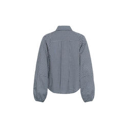 MWIlse Balloon Sleeve Shirt, douglas green check, My Essential Wardrobe