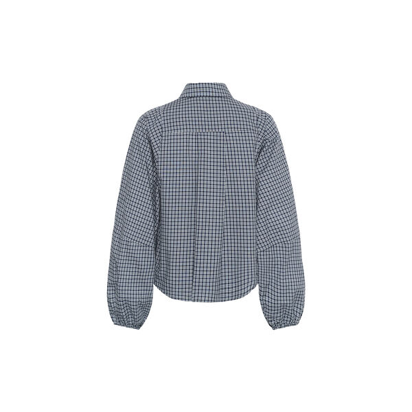 MWIlse Balloon Sleeve Shirt, douglas green check, My Essential Wardrobe