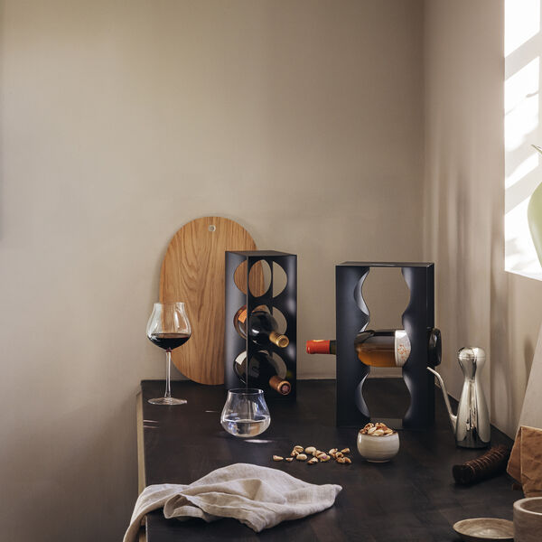 Alfredo vinstativ, black, Georg Jensen