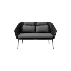 Mega spisestuebenk inkl. putesett, graphite/grey, Cane-line