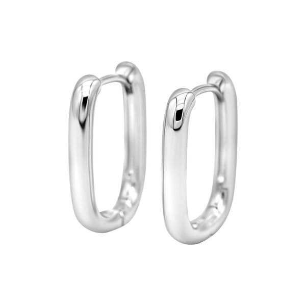 Petite Edge Hoops, sølv, WHO IS SHE