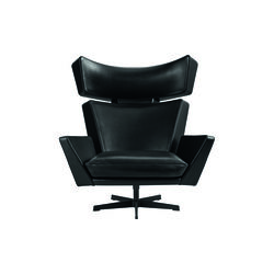 Oksen&trade; 4201 loungestol, svart, Fritz Hansen