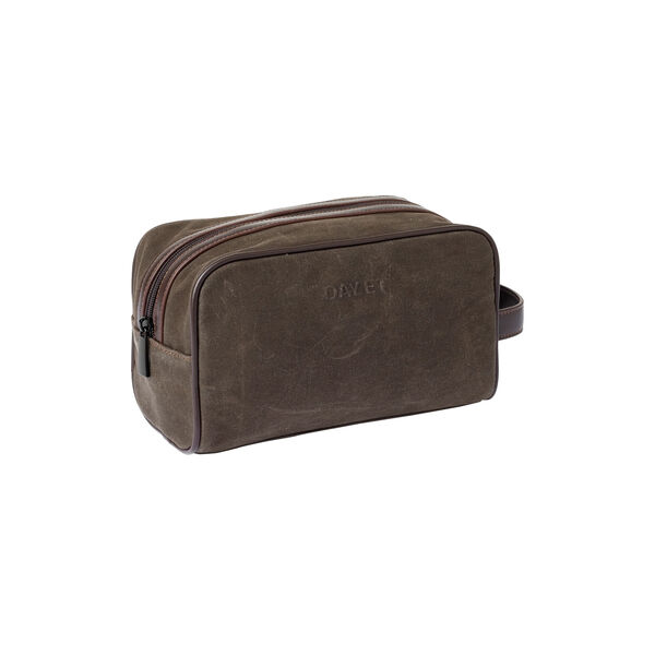 Day Waxed Cotton Washbag, tarmac, DAY ET