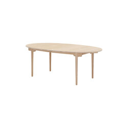 CH338 Dining Table, white oiled oak, Carl Hansen & Søn