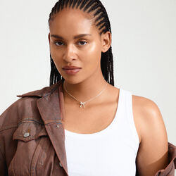 CASSIAN halskjede, s&oslash;lvbelagt, Pilgrim