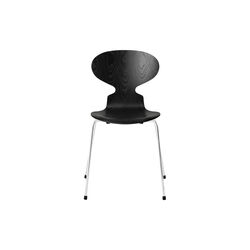 Myren&trade; 3101 farget stol, black/chrome, Fritz Hansen