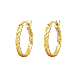 FORTUNE TELLER CREOL EARRINGS M, forgylt, House of Vincent