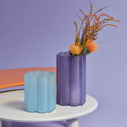 OKRA vase S, light blue, Kartell