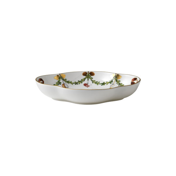Stjerne Riflet Jul fat, 22 cm, Royal Copenhagen