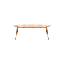 PLAYdinner Round &Oslash;220 Dining Table with Extension incl. 2 Extension Leaves, natural oiled oak, Bruunmunch Furniture