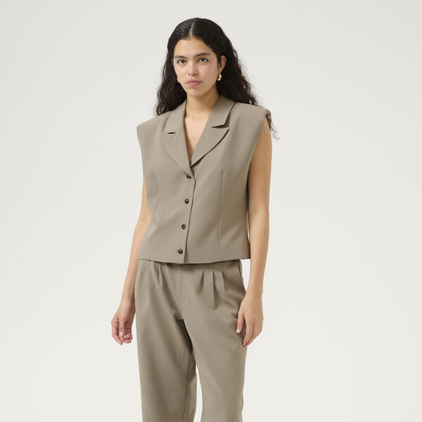 KBRo Revers Waistcoat, roasted cashew, Karen by Simonsen