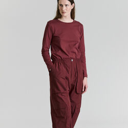 Osaka organic cotton Blouse, maroon, BITTE KAI RAND