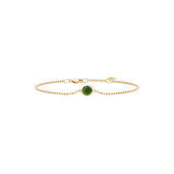 Primini Armbånd, gold/moss green Primini Armbånd, gold/moss green, Julie Sandlau