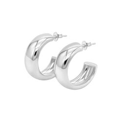 Bold Dome Hoops, silver, WHO IS SHE