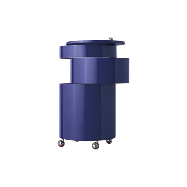 Barboy Side Table, glossy blue, Verpan