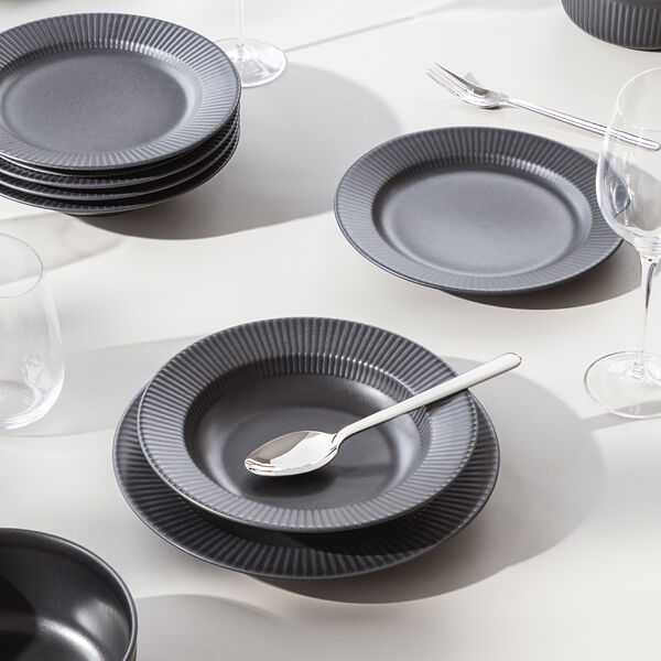 Legio Nova dyp tallerken 25 cm, black, Eva Trio