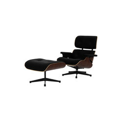 LCH Lounge Chair & Ottoman, dark walnut/black leather LCH Lounge Chair & Ottoman, dark walnut/black leather, Vitra