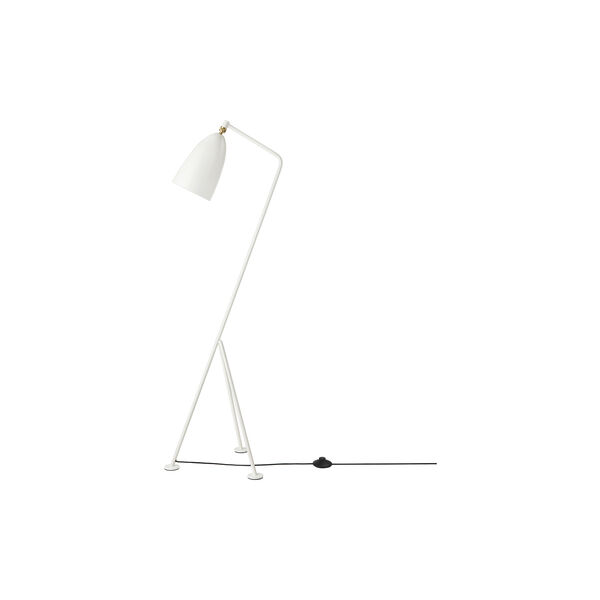 Gräshoppa Floor Lamp, alabaster white glossy Gräshoppa Floor Lamp, alabaster white glossy, GUBI
