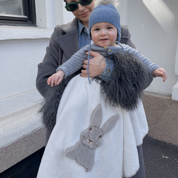 Baby Sweet Bunny Bamboo pledd, cream, Frati Home