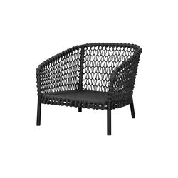 Ocean Large Lounge Chair, dark grey, Cane-line