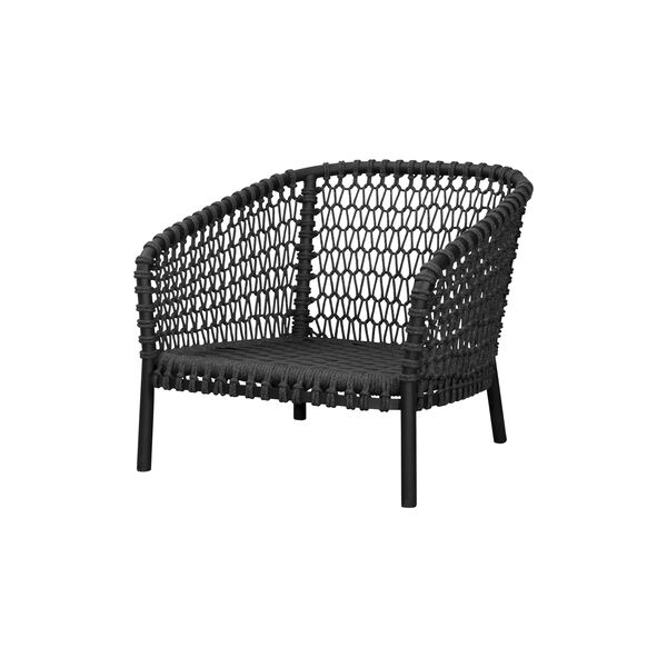 Ocean Large Lounge Chair, dark grey, Cane-line