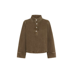 MWAbby 175 Boxy Shirt, tobacco brown washed, My Essential Wardrobe