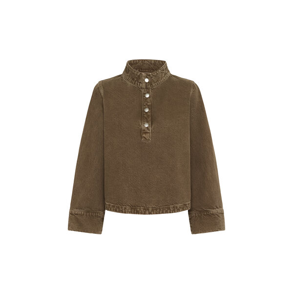 MWAbby 175 Boxy Shirt, tobacco brown washed, My Essential Wardrobe