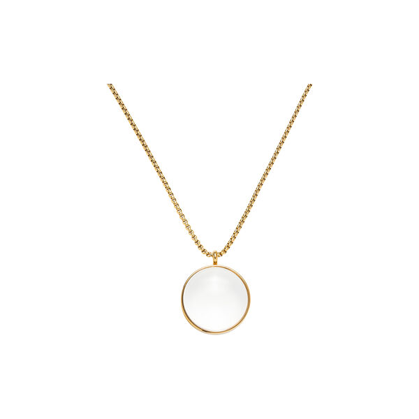 Lume Langt halsskjede medium, gull, Hadeland Glassverk