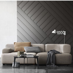 Alphabet™ PL210-3 Sofa, beige 1121 Alphabet™ PL210-3 Sofa, beige 1121, Fritz Hansen